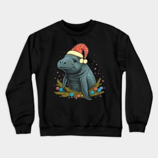 Manatee Christmas Crewneck Sweatshirt